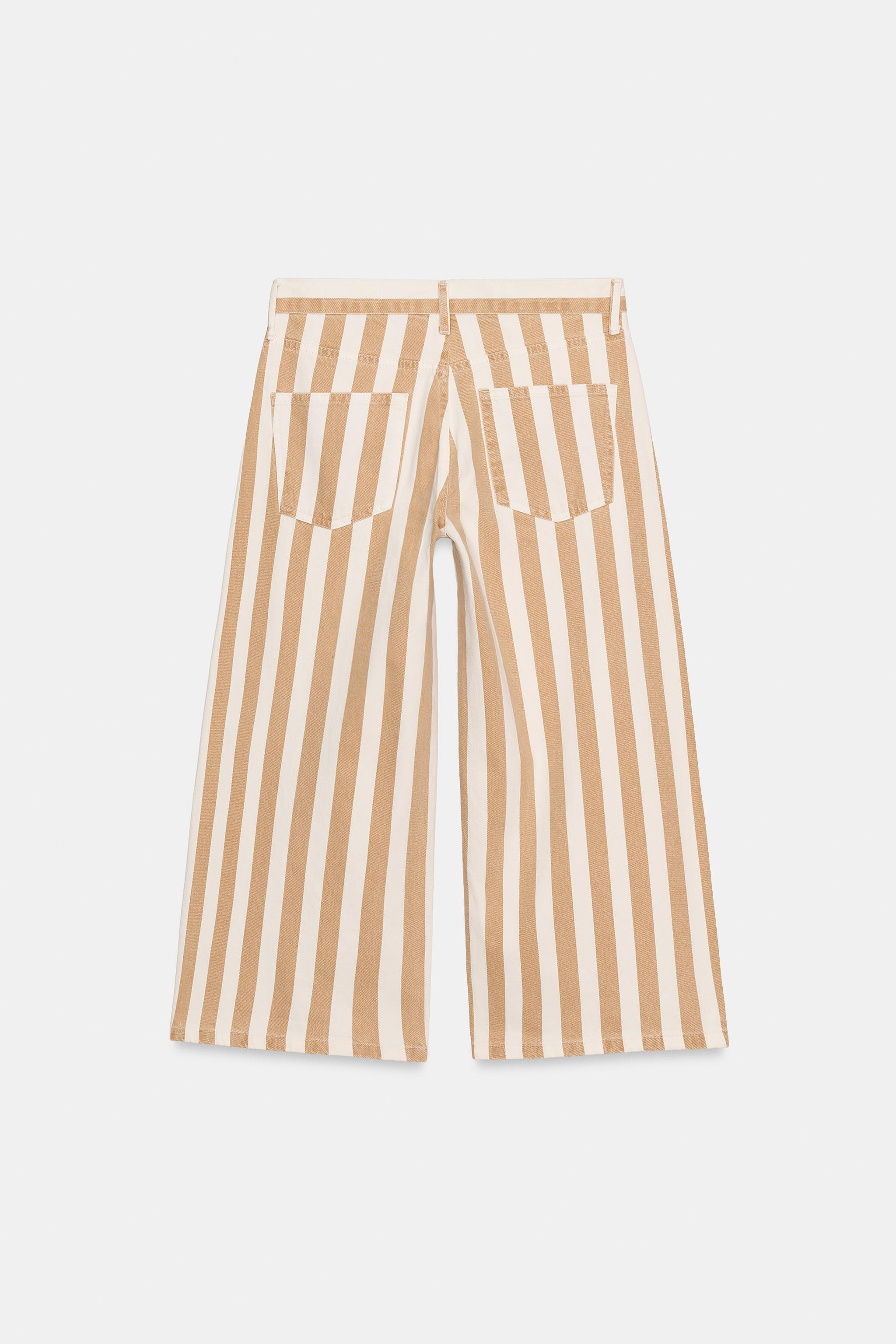 ZW COLLECTION STRIPED CULOTTES | Zara UK