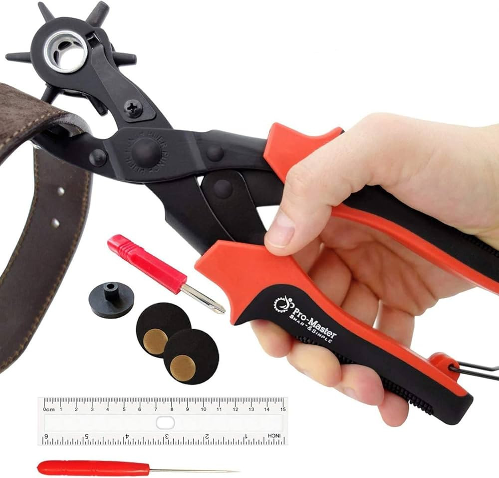 Professional Leather Hole Puncher Tool for Belts, Watch Bands, Handbag Straps and More, Precision... | Amazon (US)