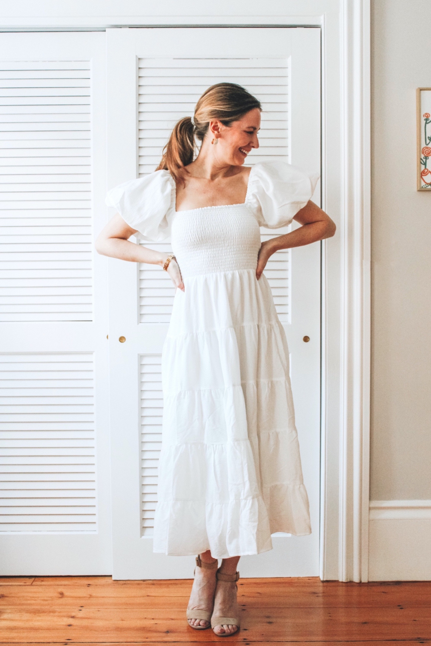 White dress, spring dress, white maxi dress, vacation dress, puff sleeve dress, Easter dress, summer dress, sundress, fits true to size 

#LTKunder100 #LTKSeasonal #LTKstyletip