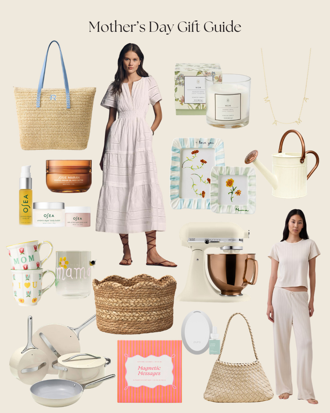 Mother’s Day gifting made easy 🤍 Thoughtful pieces she’ll actually love—like an easy Anthropologie maxi dress, a chic straw bag, the iconic KitchenAid mixer, Pura diffuser + candle sets, cozy pajamas, custom frames, skincare favorites & more. Perfect for every kind of mom! 

 #LTKMothersDay #LTKHome #LTKBeauty