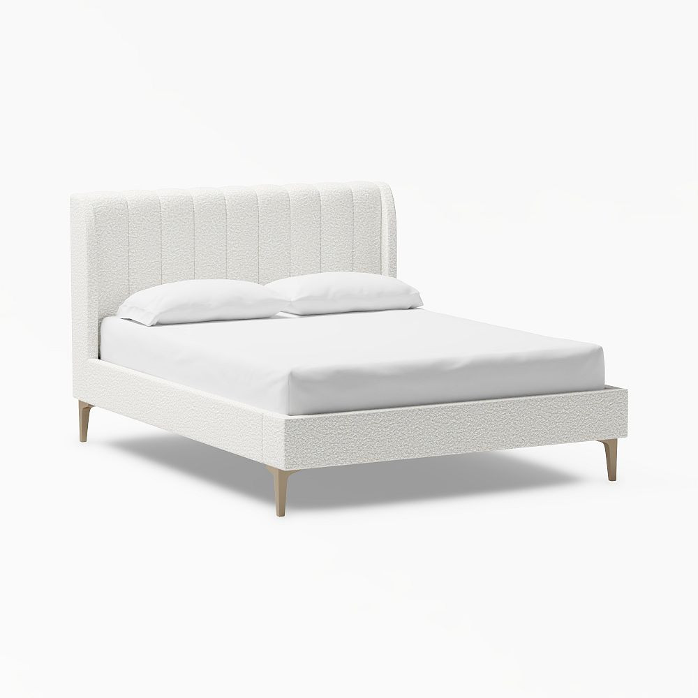 Avalon Channel Stitch Upholstered Bed | Pottery Barn Teen