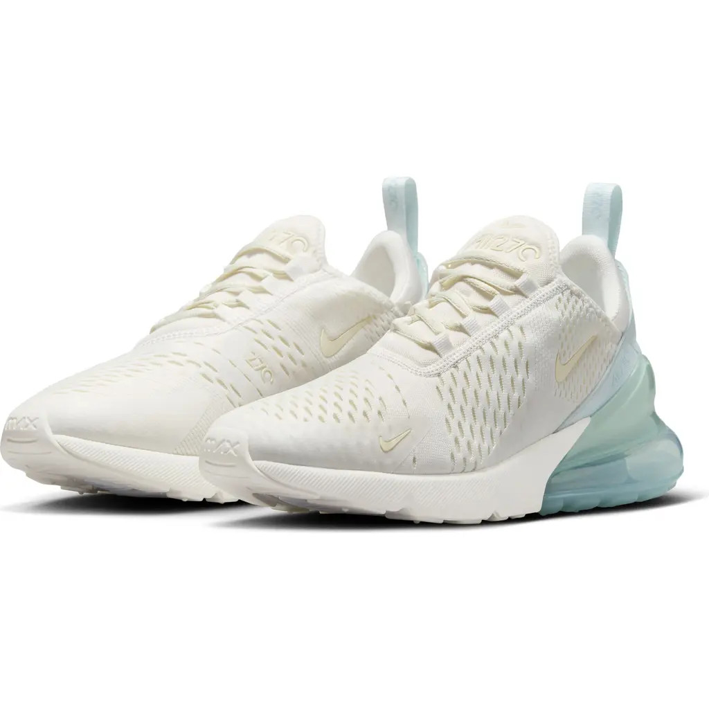Nike Air Max 270 Sneaker in Sail/Coconut/Blue at Nordstrom, Size 5 | Nordstrom
