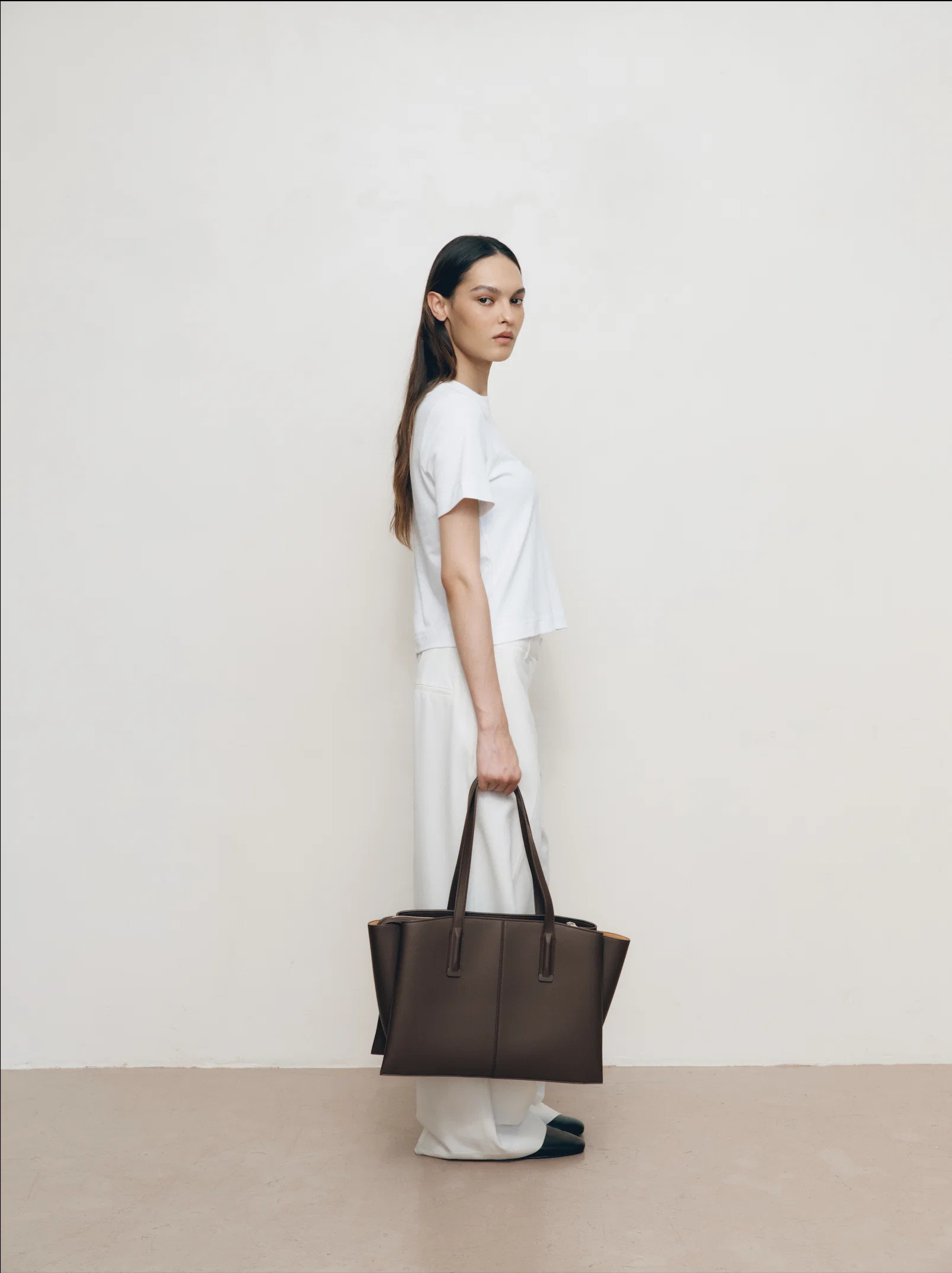Paloma Tote Espresso - Luxury Vegan Work Bag | Freja New York