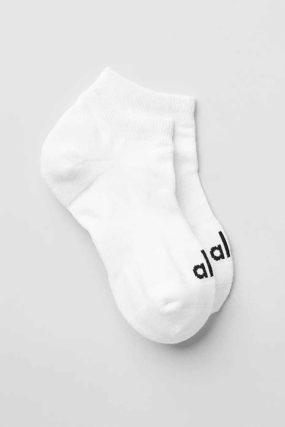 Unisex Half-Crew Throwback Sock - White/Black | Alo Yoga (US)