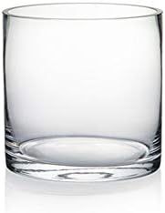 WGV Cylinder Glass Vase, Diameter 5", Height 5", [Different Heights Available], Clear Floral Plan... | Amazon (US)
