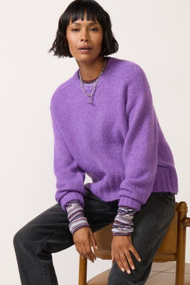 PISTOLA Women's Adina Pullover, Size Medium, Moonlitviolet Purple | Evereve