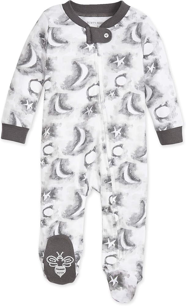 Burt's Bees Baby Baby Boys' Sleep and Play Pjs, 100% Organic Cotton One-Piece Romper Jumpsuit Zip... | Amazon (US)
