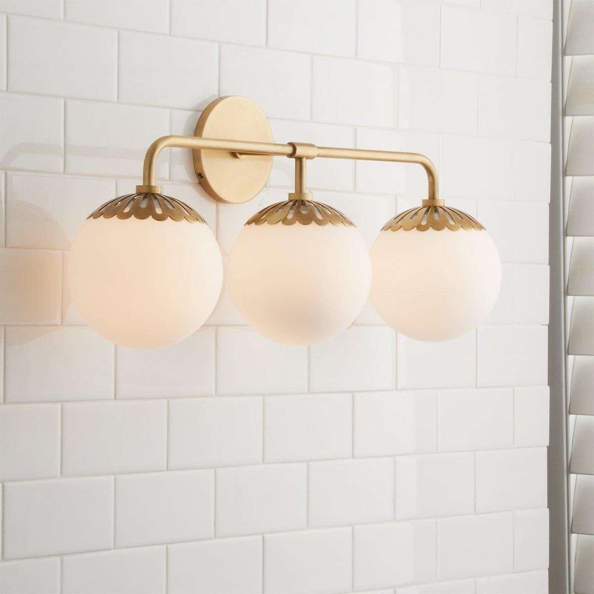 Dewdrop Globe Vanity Light - 3 light | Shades of Light