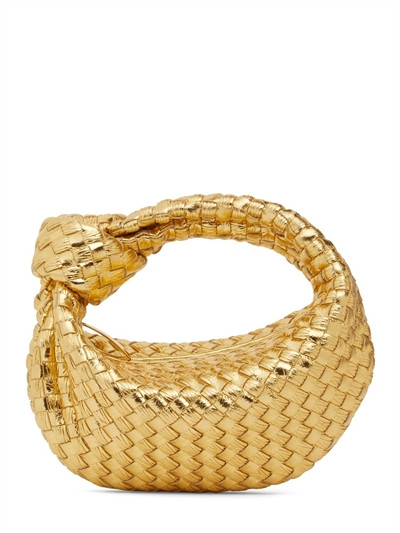 Bottega Veneta - Mini jodie laminated top handle bag - Gold | Luisaviaroma | Luisaviaroma