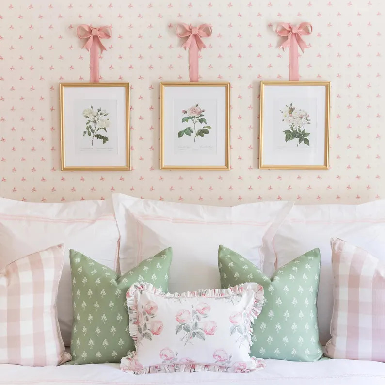 Small Trio of Ceramic Wall Ribbons (set of 3), Ceramic Bow Wall Art, Bow Nursery Decor, Decorativ... | Etsy (US)