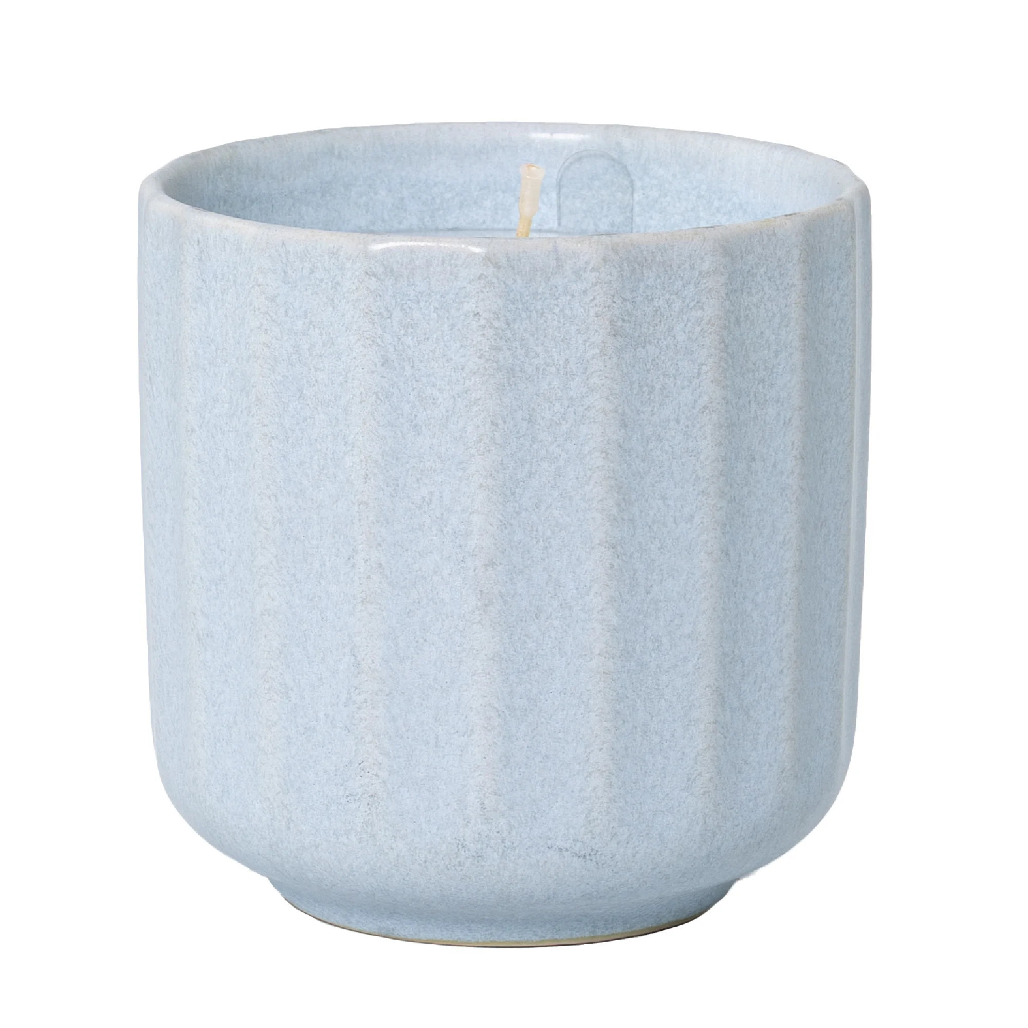 Better Homes and Gardens 1-Wick Fluted Jar Candle, Light Blue Mist, 8 oz | Walmart (US)