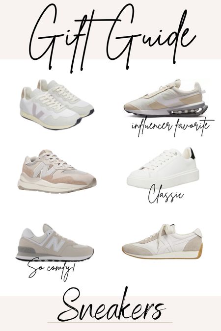Neutral Sneakers for her Gift Guide - these versatile sneakers are both perfect elegant and casual. 

#LTKGiftGuide #LTKHoliday #LTKshoecrush