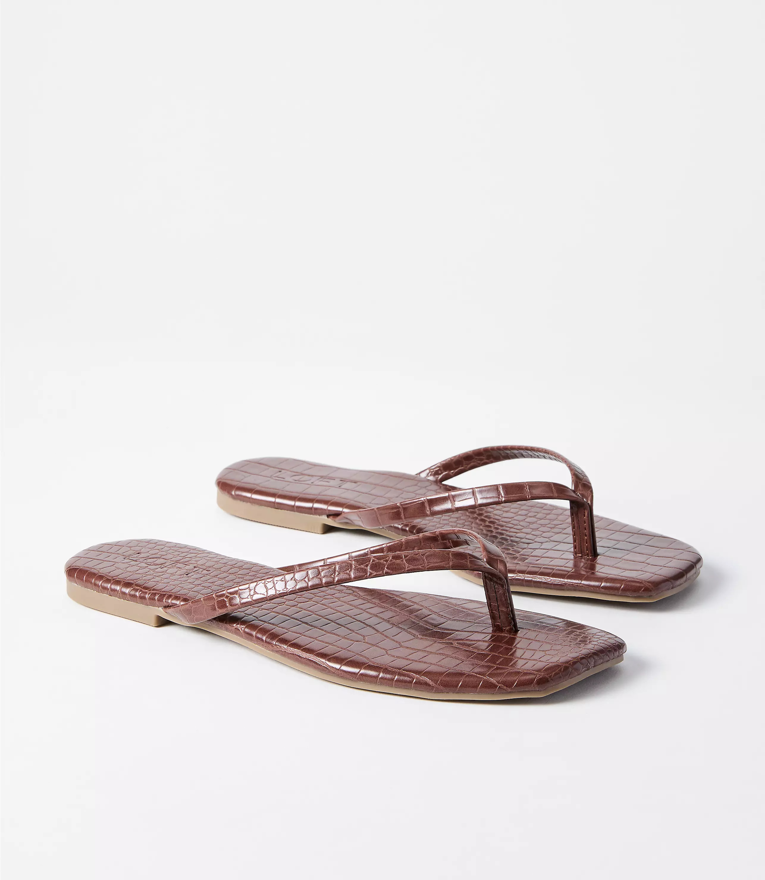 Square Toe Flip Flops | LOFT