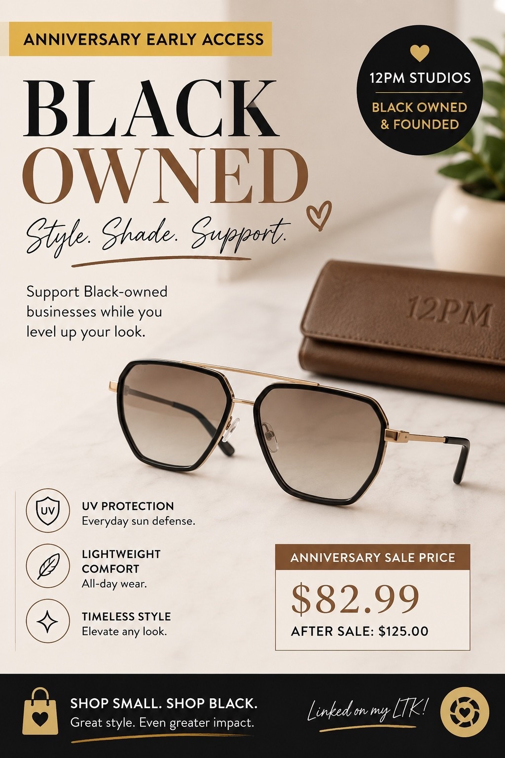 Another Black-Owned Brand Worth Shopping During the Nordstrom Anniversary Sale 🖤

🕶️ 12PM Studios Lagos Sunglasses – timeless, chic, and the kind of pair you’ll reach for all year long.

    ✨ Shop before prices go back up!

#LTKStyle #LTKSale #BlackOwnedBusiness #SupportBlackOwned #WearWhatYouLove #StyleOver50 #FashionOver50 #Accessories #EverydayStyle #ShopWithPurpose

#LTKBeauty #LTKSaleAlert #LTKOver40