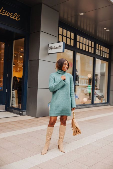 Fall staple and only $99! I love this sweater dress from Revolve so much. My boots are really old from Nordstrom but I’ll link similar 

#LTKSeasonal #LTKfindsunder100 #LTKstyletip