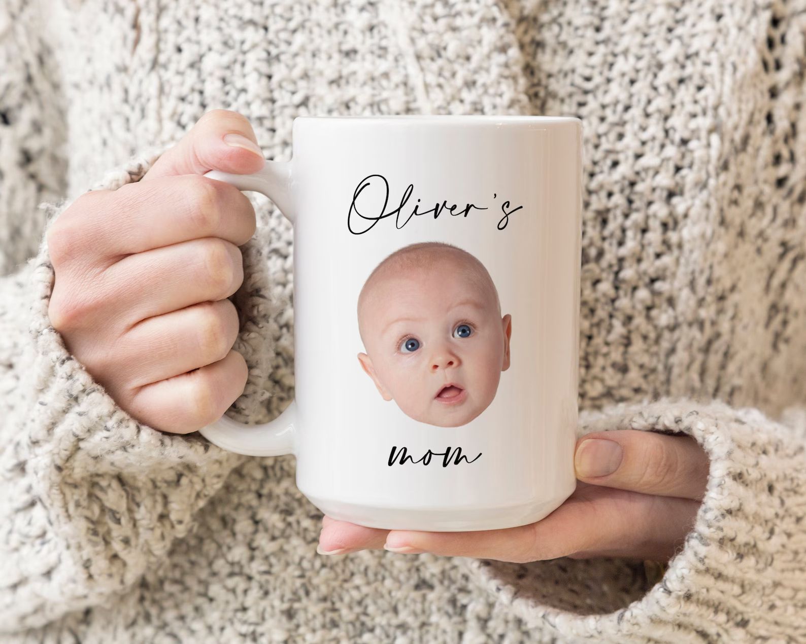 Custom Baby Face Mug, Personalized Baby Face Mug, Baby Photo Mug, Personalized Photo Mug, Gift Fo... | Etsy (US)