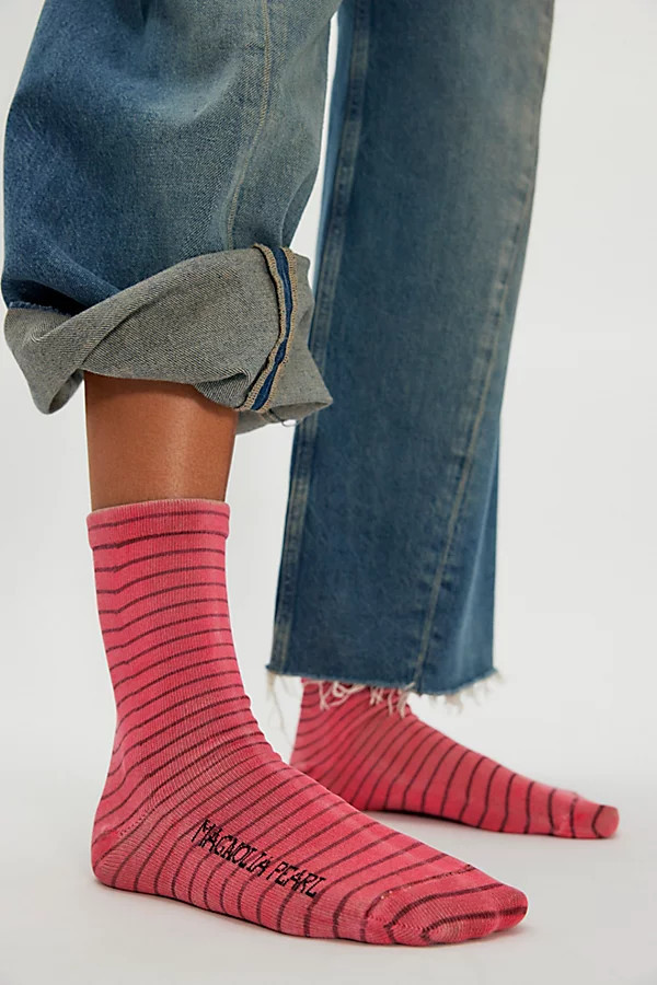 Magnolia Pearl Striped Socks | Free People (Global - UK&FR Excluded)