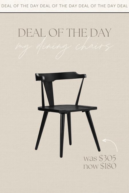 Deal of the day // black dining chairs #diningchairs #diningroom #wayfair #wayfairsale #homesale #salealert #chairs #blackchairs #modernorganic #homedecor 

#LTKhome #LTKstyletip #LTKsalealert