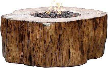 Elementi Manchester Outdoor Table 42 Inches Fire Pit Patio Heater Concrete Firepits Outside Elect... | Amazon (US)
