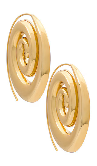 Cassia Earring in Shiny Brass | Revolve Clothing (Global)