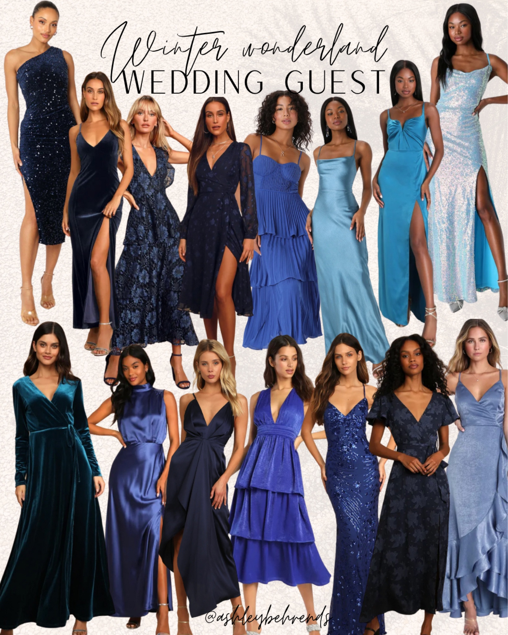 winter wonderland wedding bridesmaid dresses