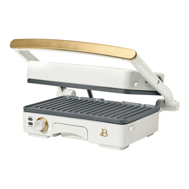 Beautiful 2-in-1 Panini Press & Grill, White Icing by Drew Barrymore - Walmart.com | Walmart (US)