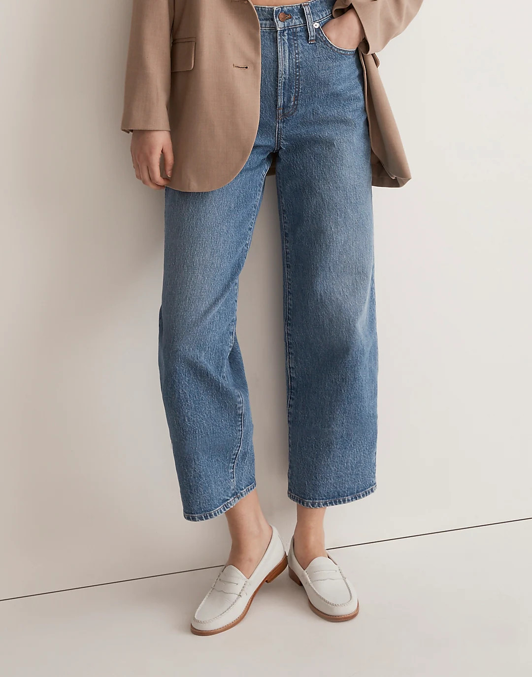 The Perfect Vintage Wide-Leg Crop Jean in Cresslow Wash | Madewell