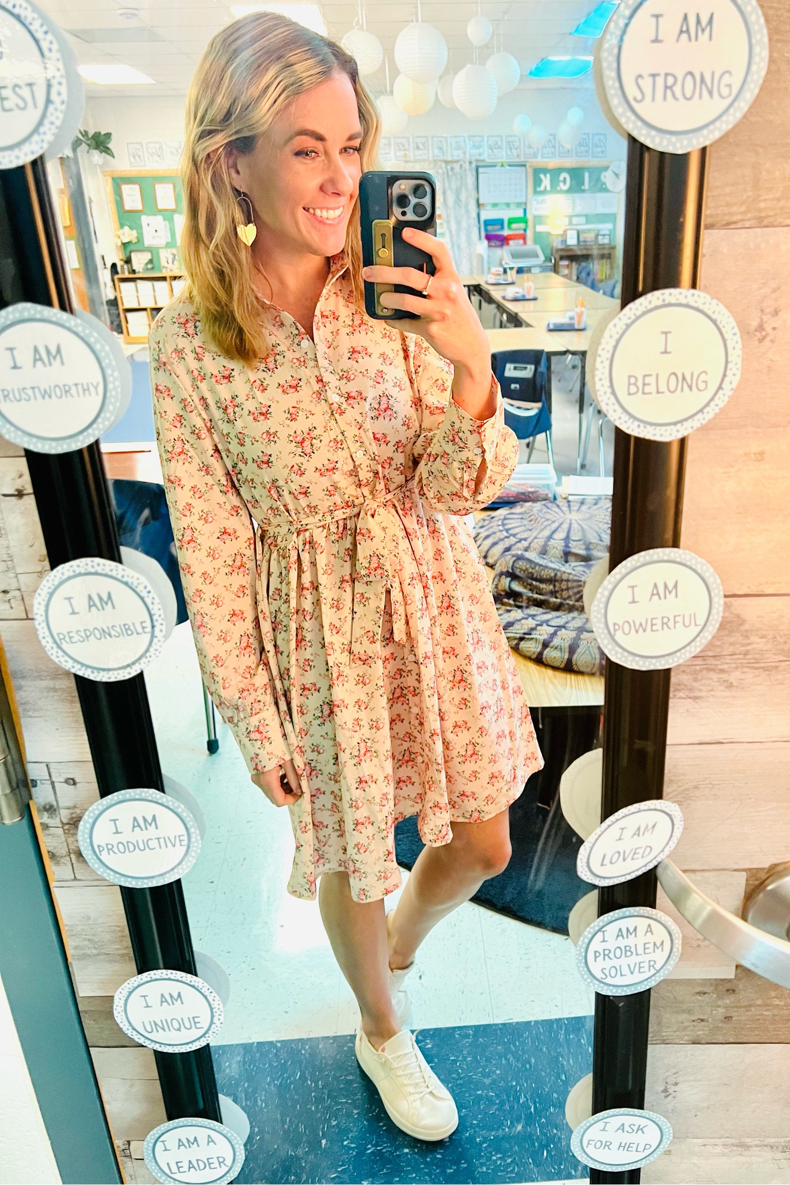 Super cute and comfy outfit! Dress was very roomy- size down! 

#LTKworkwear #LTKunder50 #LTKunder100