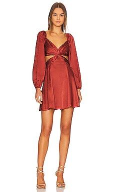 ASTR the Label Anamaria Mini Dress in Rust from Revolve.com | Revolve Clothing (Global)