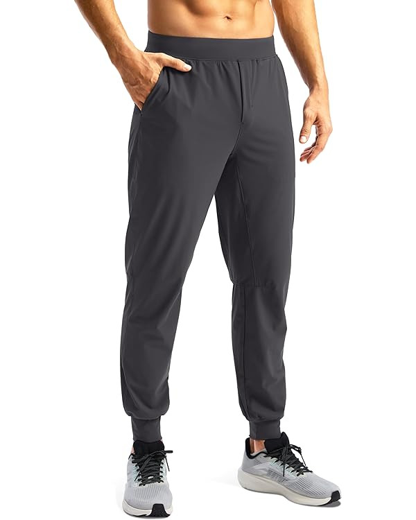 Soothfeel Men's Jogger Pants with Zipper Pockets Lightweight Athletic Workout Pants Gym Golf Jogg... | Amazon (US)