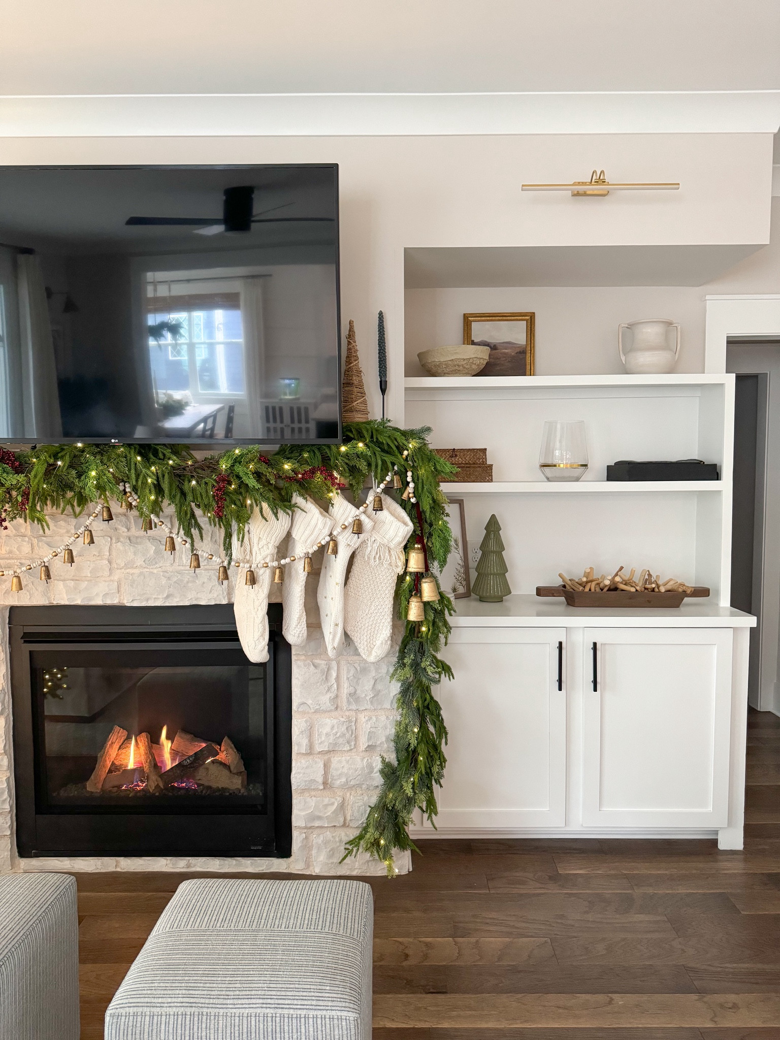 Christmas Mantel Styling 

I used the 9 ft cedar garland from @afloral as my main peice. Added 2 of the Norfolk reach touch 6ft garlands to add fullness. Then hung another 6ft Norfolk garland, wrapped in this Amazon garland add the side swag. I then added these berry branches for a woodsy vibe. 

It’s all hung by Zip ties and nails, command strips would not hold all the weight. 

Christmas stockings, Christmas mantel, Christmas decor, Christmas decorating, holiday mantel, woodsy, holiday decor, mantle garland, fairy lights, Christmas stockings, Christmas fireplace decor 

#LTKHome #LTKSeasonal #LTKHoliday

#LTKSeasonal #LTKHoliday #LTKHome