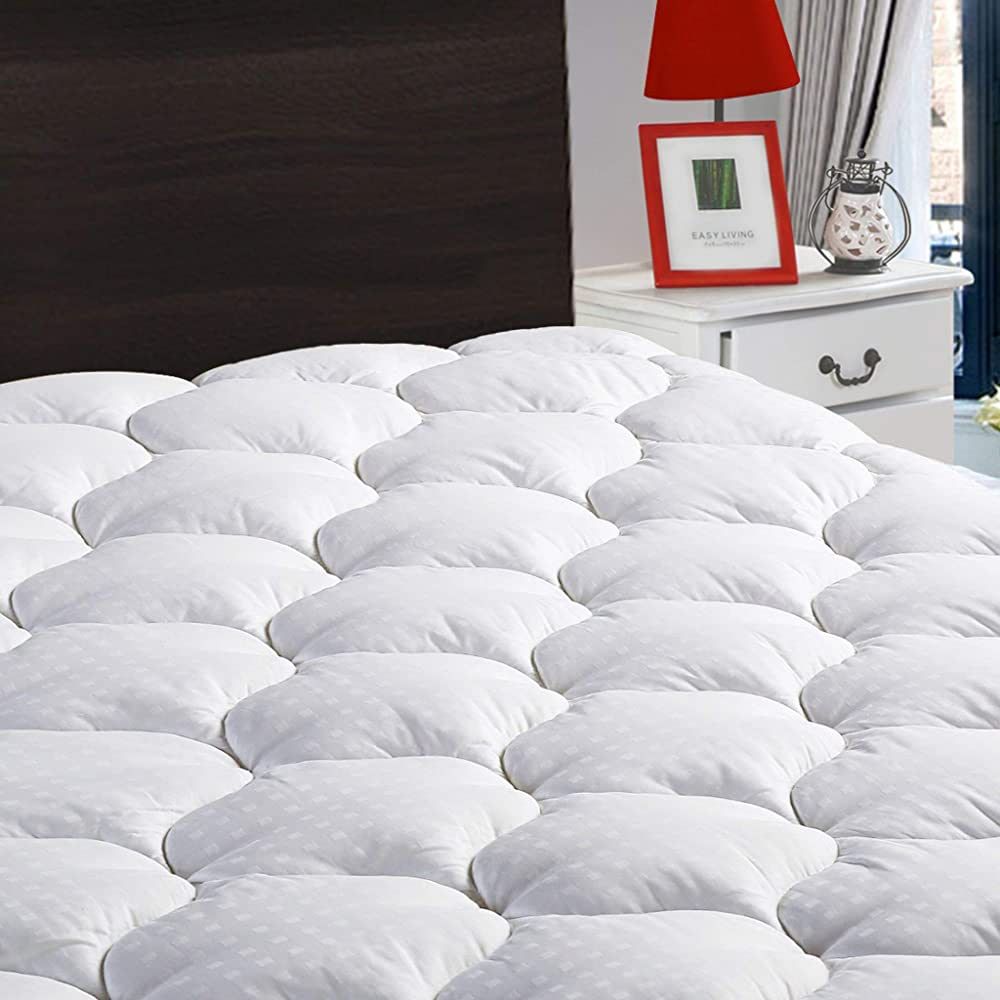 LEISURE TOWN Queen Mattress Pad Cover Cooling Mattress Topper Cotton Top Pillow Top with Snow Dow... | Amazon (US)