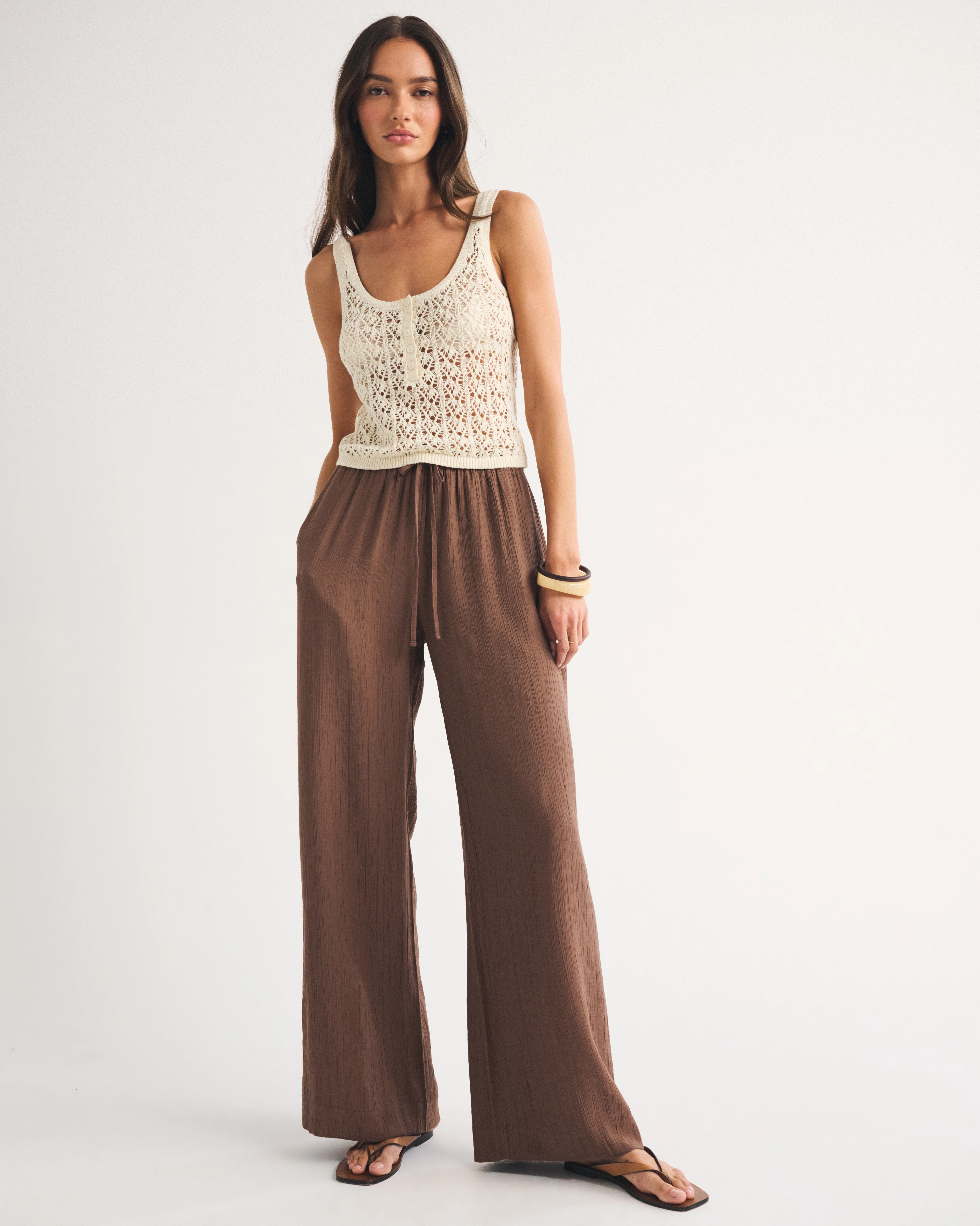 Crinkle Pull-On Pant | Abercrombie & Fitch (US)