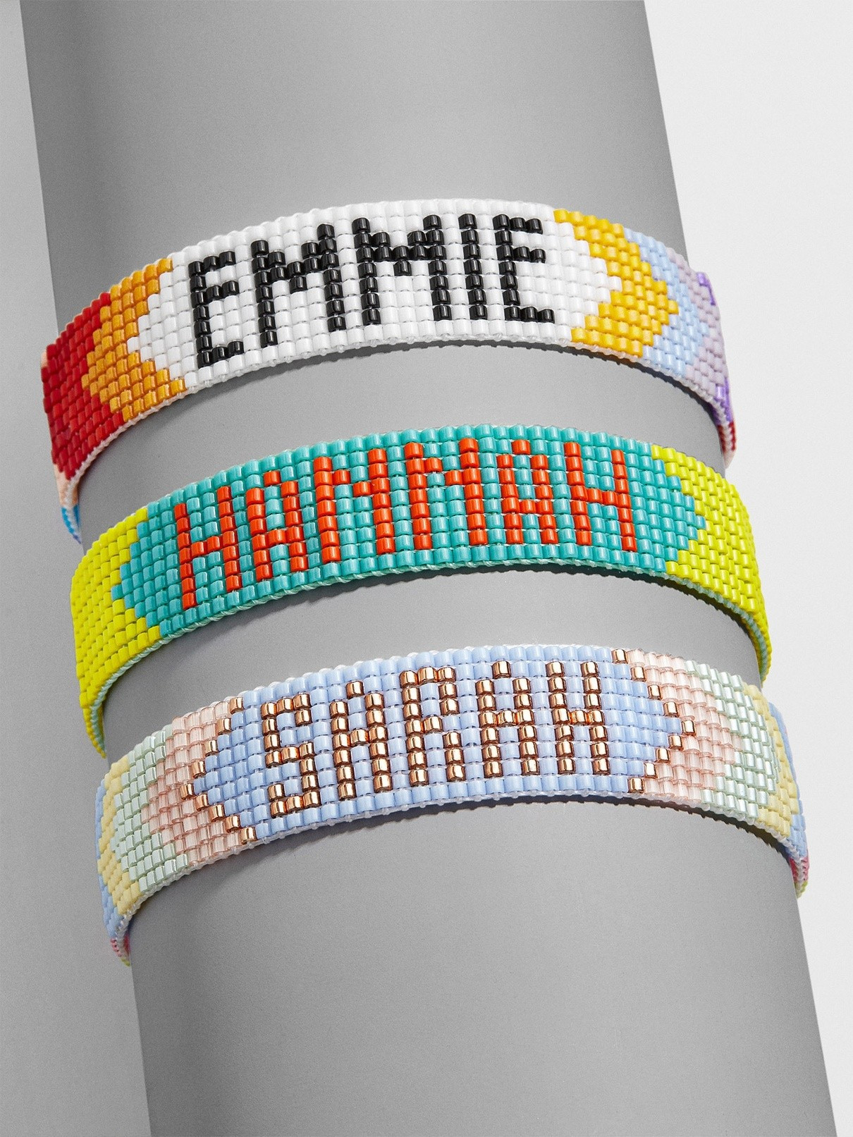 Custom Chevron Seed Bead Bracelet | BaubleBar (US)