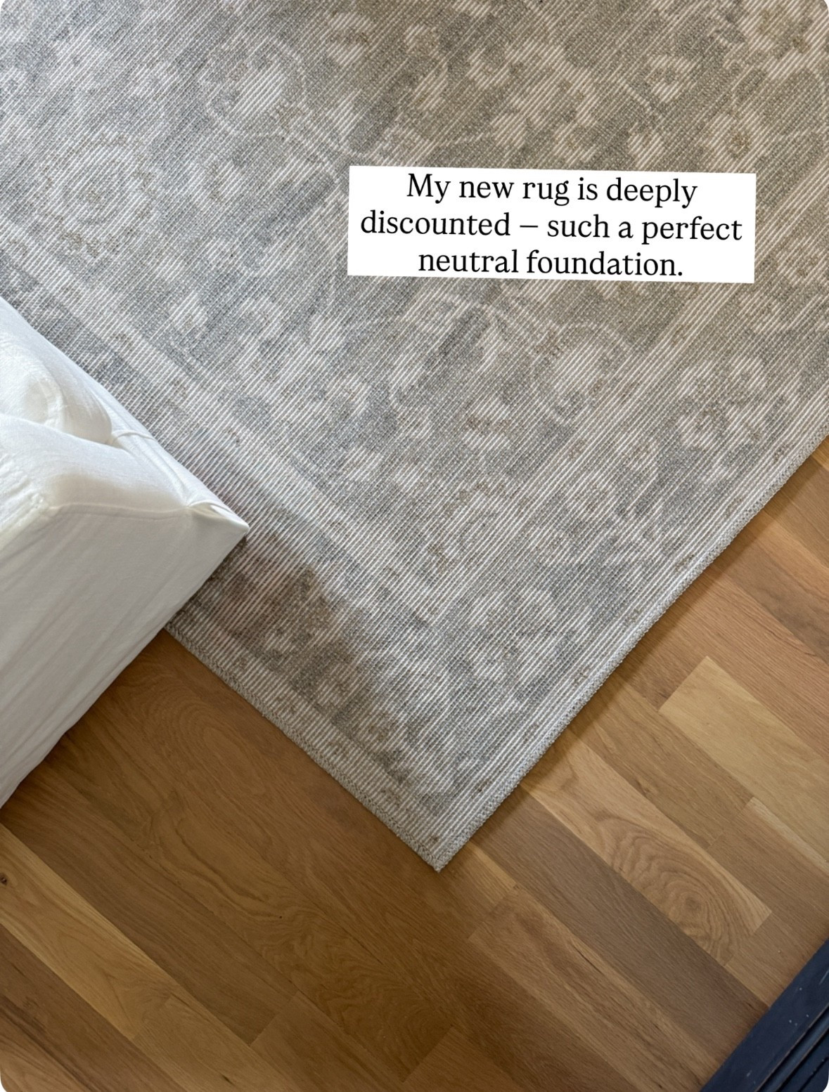 A neutral, affordable living room rug that looks designer and is already on sale for early Black Friday. The perfect soft base for any space — warm, textured, and easy to pair with whatever you already have.

Linking the exact rug and a few sizes still in stock.
#NeutralHome #LivingRoomInspo #LTKHome #BlackFridayDeals #HomeDecorFavorites