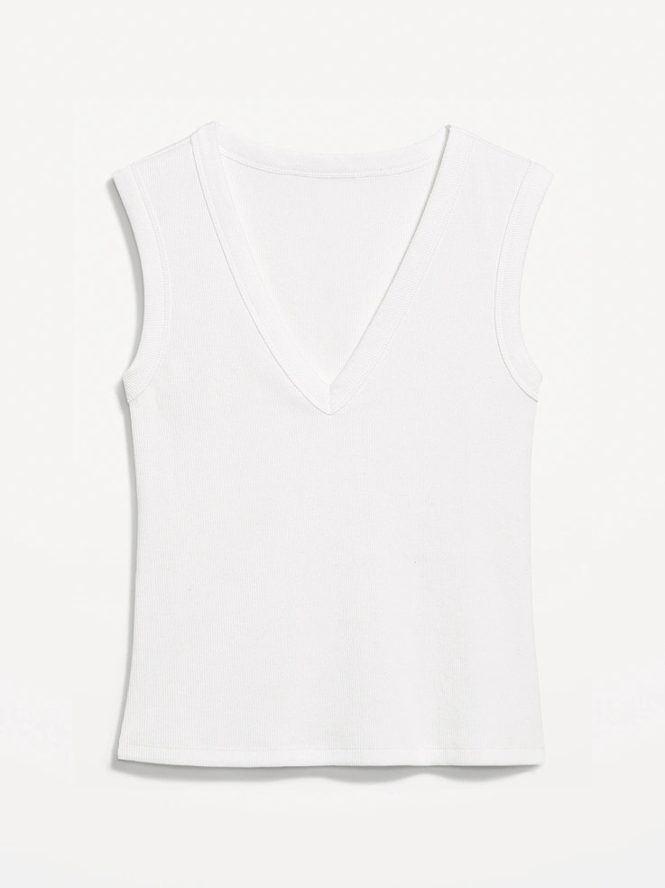 Snug Crop V-Neck Tank Top | Old Navy (US)