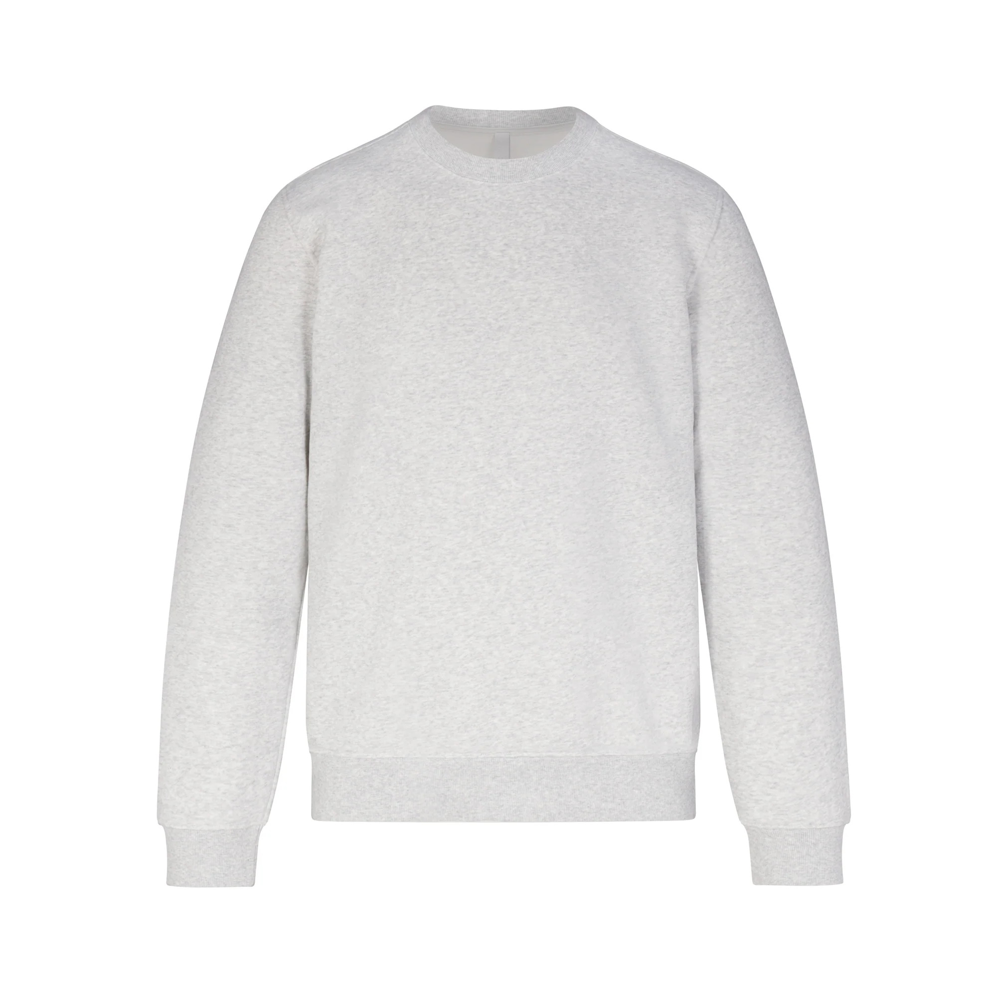 FLEECE LOUNGE MENS CREWNECK | LIGHT HEATHER GREY | SKIMS (US)