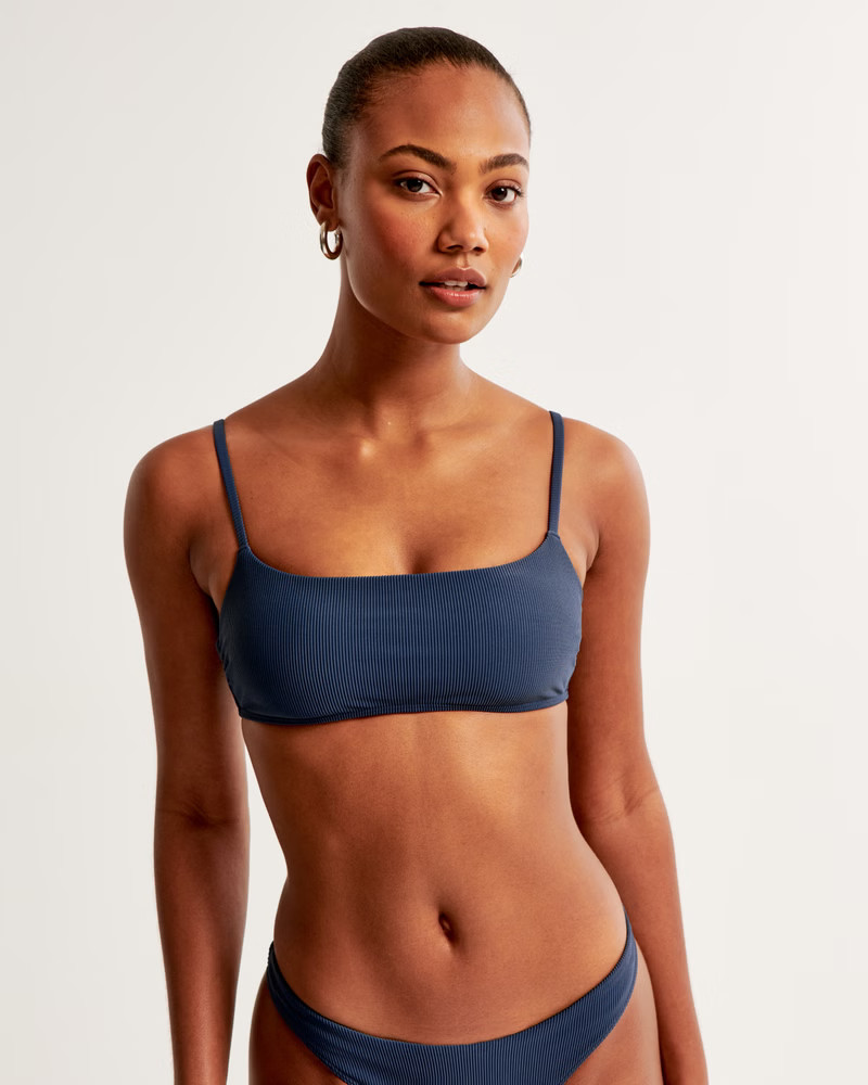 Women's 90s Scoopneck Bralette Swim Top | Women's Swimwear | Abercrombie.com | Abercrombie & Fitch (US)