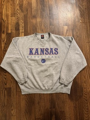 Vintage Nike Kansas Jayhawks basketball sweatshirt size XL | eBay US