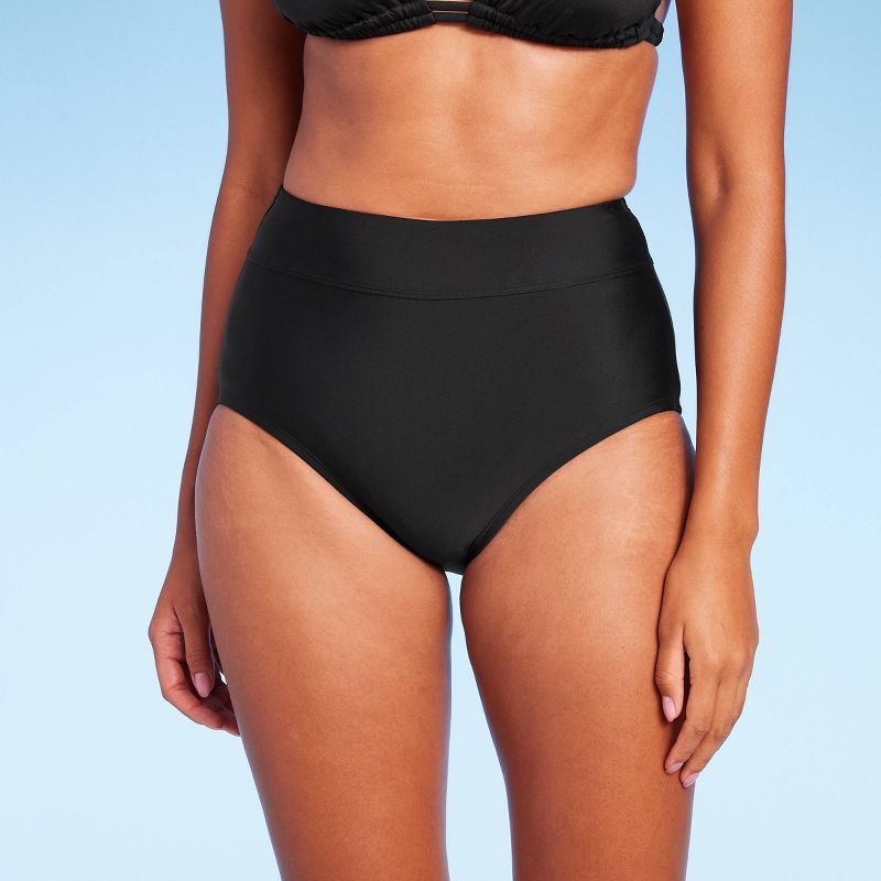 Women's Tummy Control High Waist Full Coverage Bikini Bottom - Kona Sol™ | Target