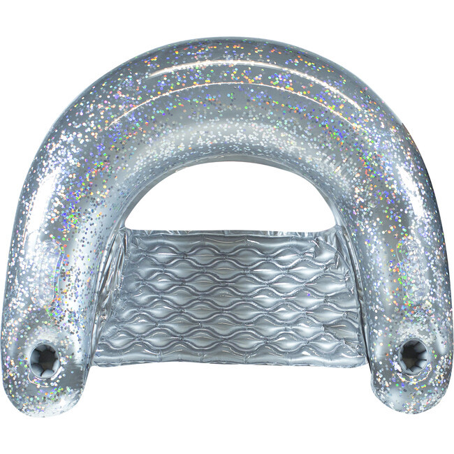 Deluxe Glitter Sun Chair Jumbo Silver Glitter | Maisonette