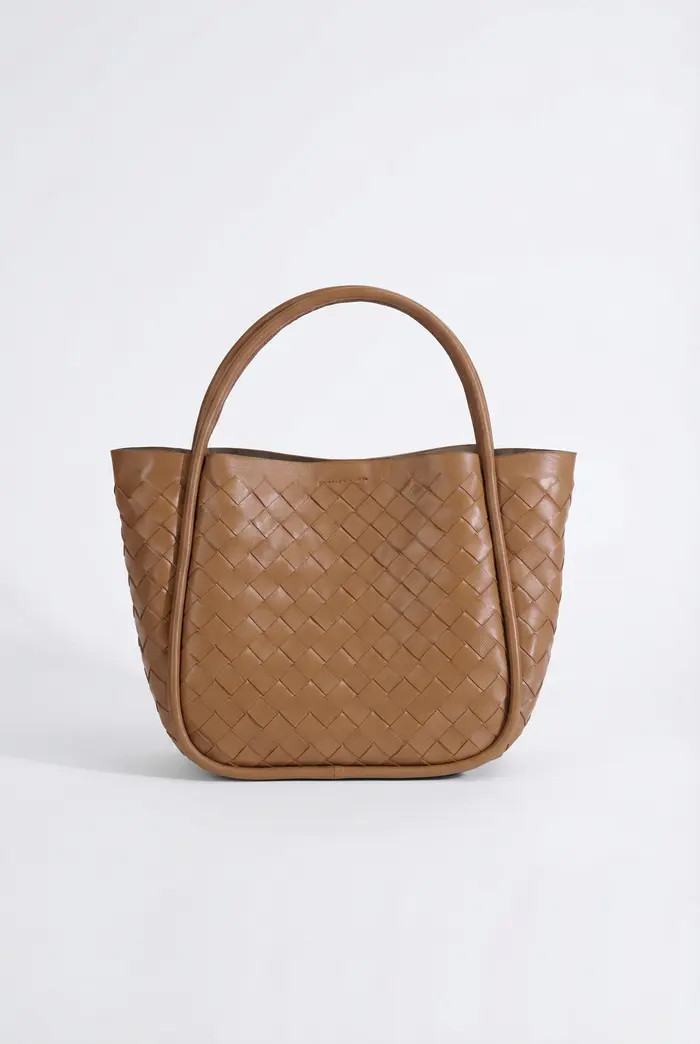 Portland Woven Leather Top Handle Bag | Nordstrom