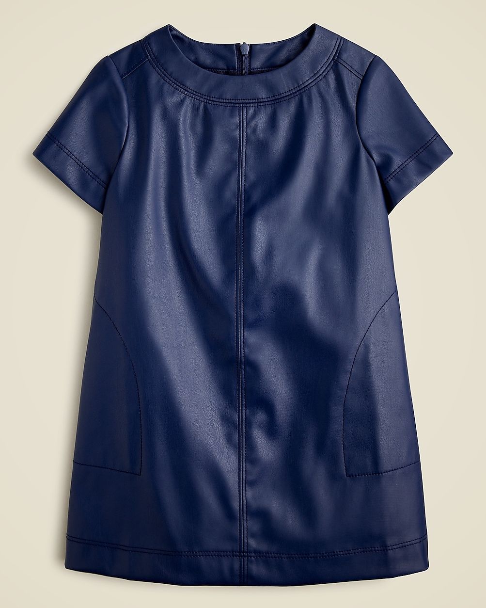 Girls' shift dress in faux leather | J. Crew US