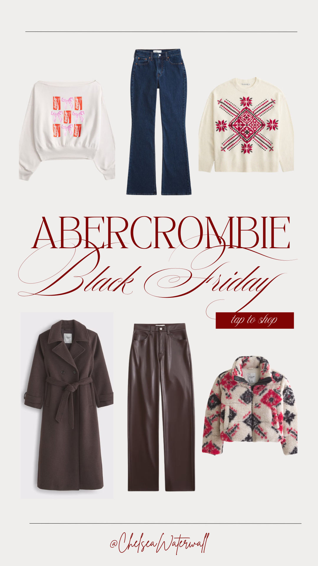 Abercrombie's new arrivals are 25% - 50% off! I'm loving chocolate brown this season. Also these colorful jackets and sweatshirts are such a fun wear all winter long!  

 #LTKCyberWeek #LTKGiftGuide #LTKHoliday