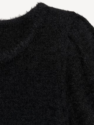 Cropped Puff-Sleeve Eyelash Sweater | Old Navy (CA)
