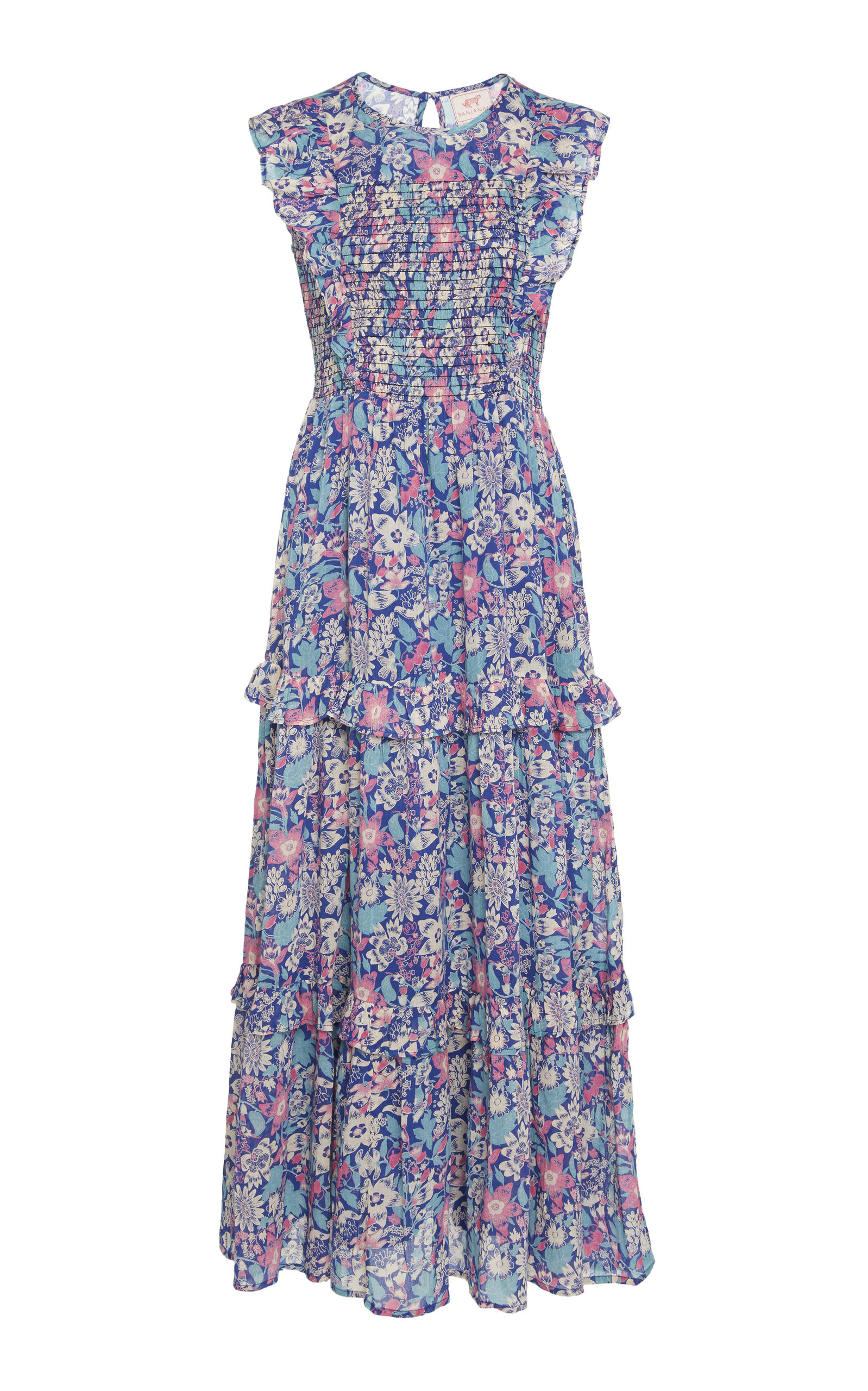 Banjanan Iris Printed Cotton Midi Dress | Moda Operandi Global