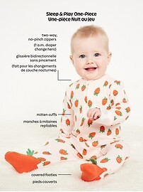 2-Way-Zip Footed One-Piece for Baby | Old Navy (CA)