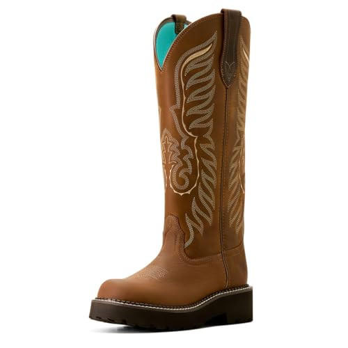 ARIAT Women's Tallbaby Western Boot, Sassy Brown, 6.5 Wide | Amazon (US)