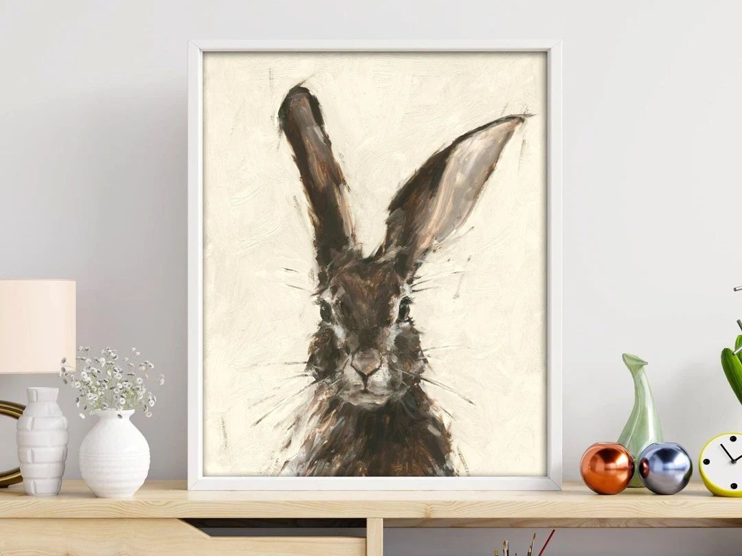 Nursery Art. Cute Bunny Picture. Children's Room - Etsy | Etsy (US)