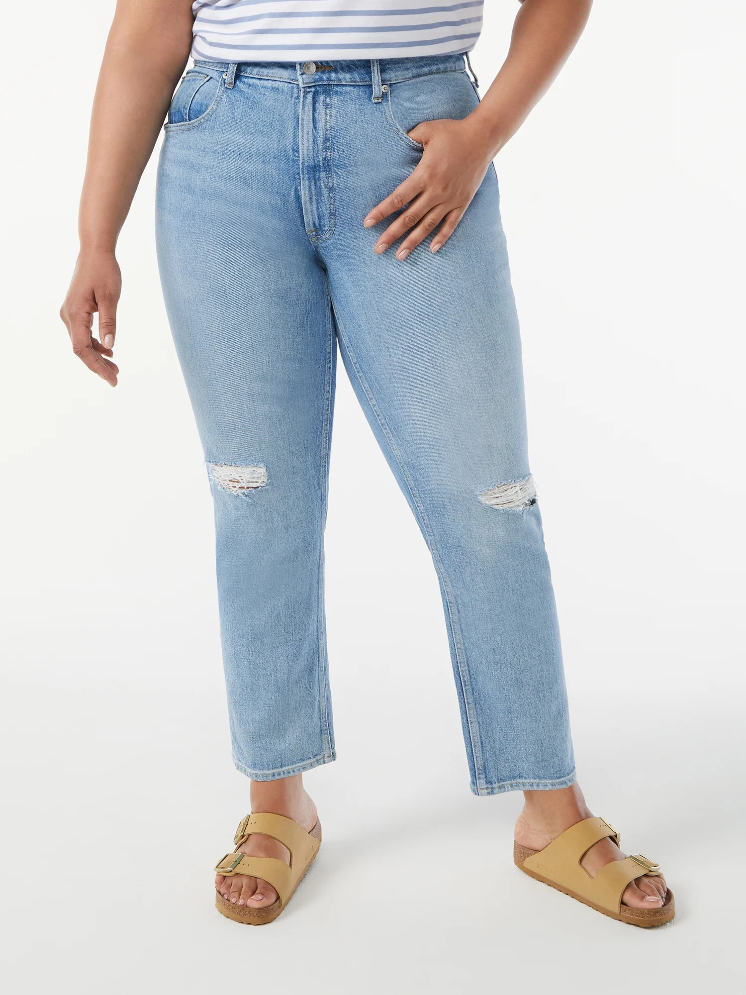 Free Assembly Women's Original 90's Straight Jeans - Walmart.com | Walmart (US)